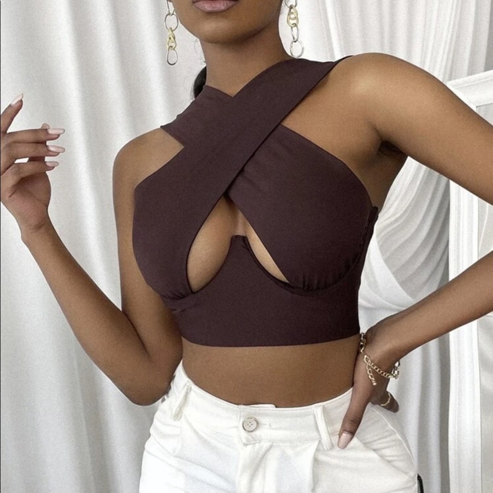 Brown Corset Top